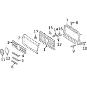 Mercedes Grille - Genuine Mercedes 46388804007C45