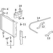 Mercedes Radiator Air Seal - Genuine Mercedes 4639871251