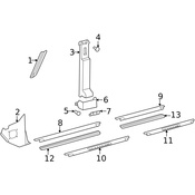 Mercedes Body B-Pillar Trim Panel Clip - Genuine Mercedes 4639880278