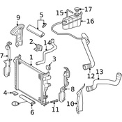 Mercedes Radiator Air Seal - Genuine Mercedes 2205050186