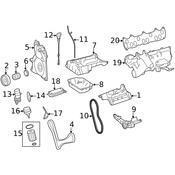 Mercedes Engine Valve Cover   - Genuine Mercedes 642016262464
