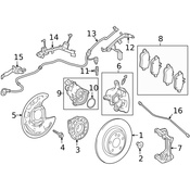 Mercedes Brake Hydraulic Hose -  Genuine Mercedes 2474203600