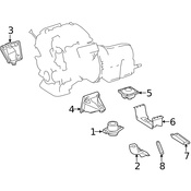 Mercedes Engine Mount Bracket  - Genuine Mercedes 6422233204