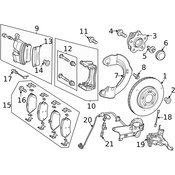 Mercedes Brake Dust Shield -  Genuine Mercedes 2474270300