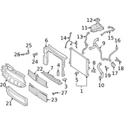Mercedes Radiator Mount Bracket - Genuine Mercedes 2475051800