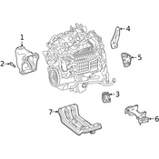 Mercedes Engine Mount Bracket - Genuine Mercedes 6542231000