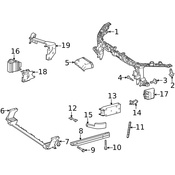 Mercedes Radiator Support Side Panel - Genuine Mercedes 2476280800