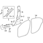 Mercedes Door Seal - Genuine Mercedes 2476921000