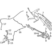 Mercedes Windshield Wiper Arm - Genuine Mercedes 2478204600
