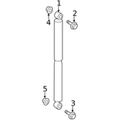 Mercedes Suspension Stabilizer Bar Link Bolt - Genuine Mercedes 6709900304