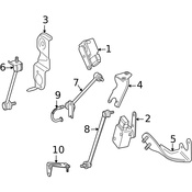 Mercedes Headlight Level Sensor Bracket - Genuine Mercedes 2213201843