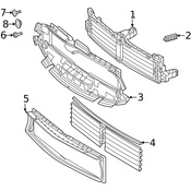 Mercedes Radiator Support Air Duct - Genuine Mercedes 2478851403