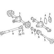 Mercedes Axle Nut - Genuine Mercedes 9023570226