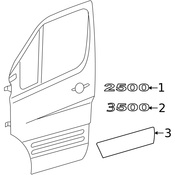Mercedes Door Emblem -  Genuine Mercedes 9068173214
