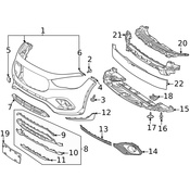 Mercedes Bumper Trim - Genuine Mercedes 2478851606