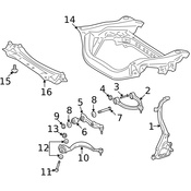 Mercedes Steering Knuckle - Genuine Mercedes 2213324601