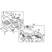 Mercedes A C Evaporator Core and Case Assembly - Genuine Mercedes 9068309000