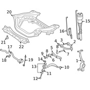 Mercedes Steering Knuckle - Genuine Mercedes 2213324801