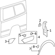 Mercedes Mud Flap - Genuine Mercedes 90688214049051