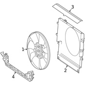 Mercedes Radiator Support Air Duct - Genuine Mercedes 907505000064