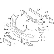 Mercedes Front Bumper Reinforcement - Genuine Mercedes 9076204501