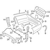 Mercedes Bumper Cover Reinforcement Beam Nut - Genuine Mercedes 91010401000164