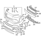 Mercedes Bumper Trim - Genuine Mercedes 2478856506