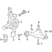 Mercedes Suspension Control Arm Bolt -  Genuine Mercedes 910105012011