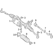 Mercedes Suspension Crossmember Bolt -  Genuine Mercedes 910105012013