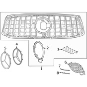 Mercedes Grille - Genuine Mercedes 2478857703