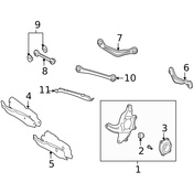 Mercedes Suspension Control Arm Cover - Genuine Mercedes 2213520588