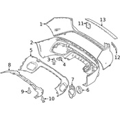 Mercedes Bumper Trim - Genuine Mercedes 2478859000