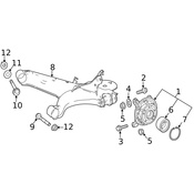 Mercedes Suspension Knuckle Bolt -  Genuine Mercedes 910105014011