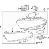 Mercedes Headlight Control Module - Genuine Mercedes 2479004104