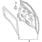 Mercedes Tail Light Assembly - Genuine Mercedes 2479061601