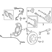 Mercedes Disc Brake pad Set - Genuine Mercedes 9104236101