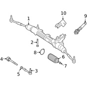 Mercedes Steering Shaft - Genuine Mercedes 2214620578