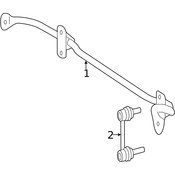 Mercedes Suspension Stabilizer Bar - Genuine Mercedes 2513200511