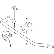 Mercedes Suspension Stabilizer Bar - Genuine Mercedes 2513231165