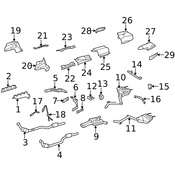 Mercedes Catalytic Converter Bracket - Genuine Mercedes 2214921441