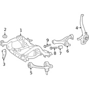 Mercedes Suspension Subframe Crossmember -  Genuine Mercedes 2513300158