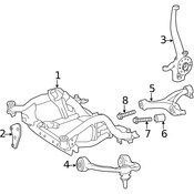 Mercedes Steering Knuckle - Genuine Mercedes 2513301420