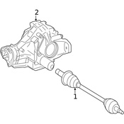 Mercedes CV Axle Assembly - Genuine Mercedes 2513500110