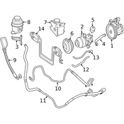 Mercedes Power Steering Cooler - Genuine Mercedes 2215000500