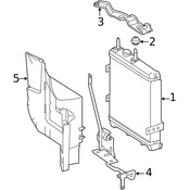 Mercedes Engine Oil Cooler Bracket - Genuine Mercedes 2215040640
