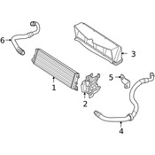 Mercedes Engine Oil Cooler Bracket - Genuine Mercedes 2215042040