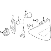 Mercedes Turn Signal Light Socket - Genuine Mercedes 251540006664