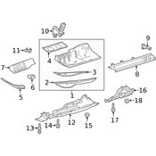 Mercedes Battery Tray - Genuine Mercedes 2516100073
