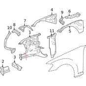 Mercedes Suspension Strut Brace -  Genuine Mercedes 2216200115