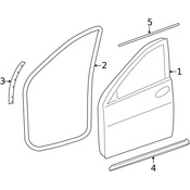 Mercedes Door Seal - Genuine Mercedes 2516903462